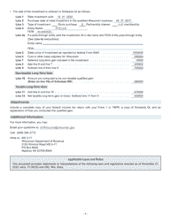 Instructions for Form I-077 Schedule QI Sale of Investment in a Qualified Wisconsin Business - Wisconsin, Page 9