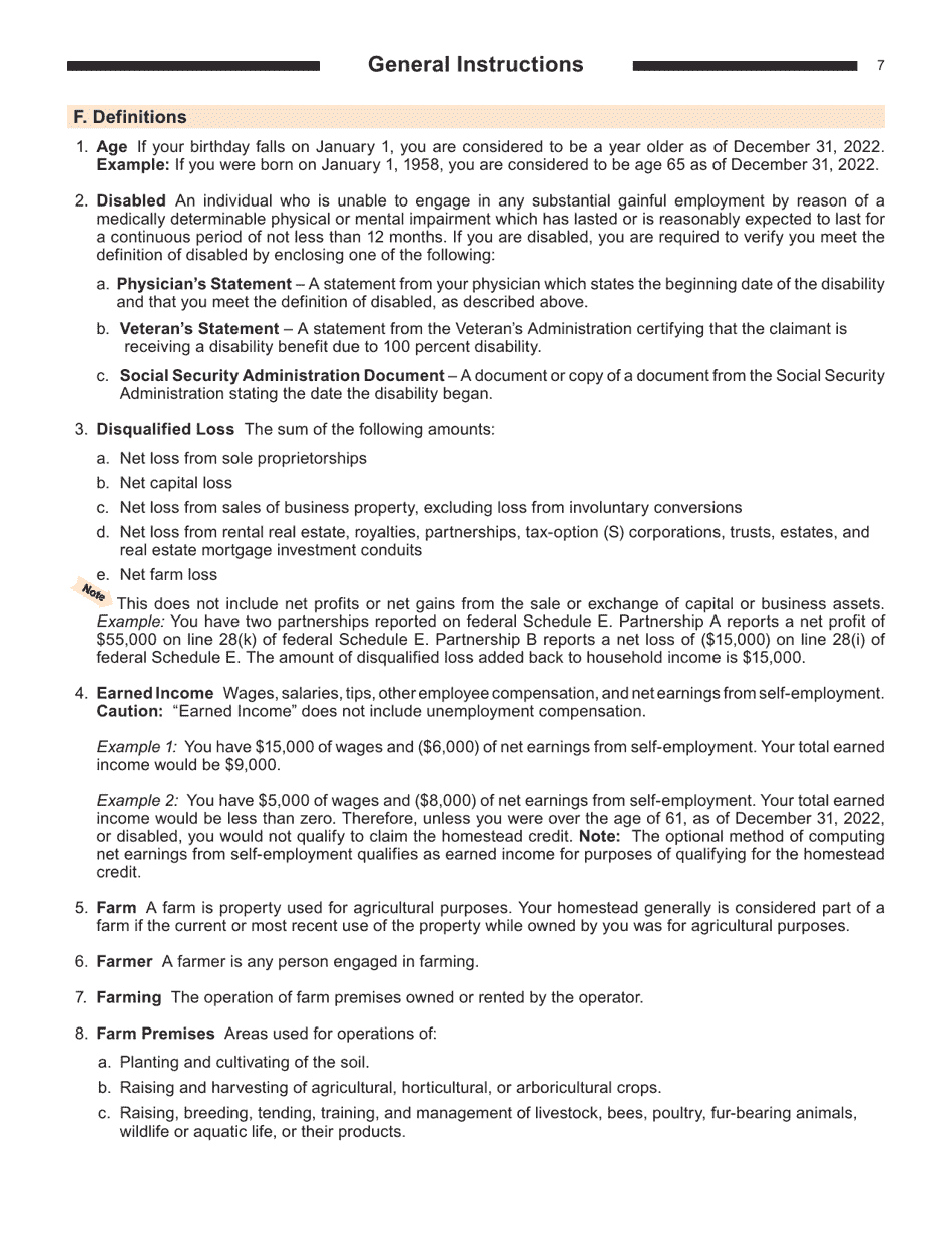 Instructions for Form I-016I, I-015I Schedule H, H-EZ - Wisconsin, Page 7
