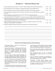 Form BT-136 Fermented Malt Beverages Permit Application - Wisconsin, Page 5