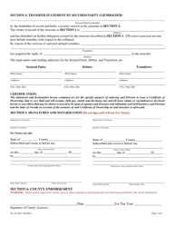 Form TL-101 Transfer Without Sale Affidavit - Nevada, Page 5