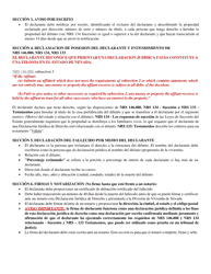 Form TL-106 Affidavit of Entitlement (Tl-106) - Nevada (English/Spanish), Page 2