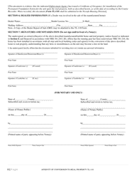 Form TL-110 Affidavit of Conversion to Real Property - Nevada, Page 3