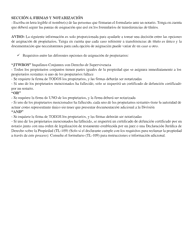 Form TL-103A Title Correction Affidavit - Nevada (English/Spanish), Page 2
