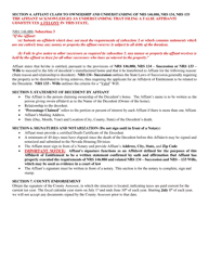 Form TL-106 Affidavit of Entitlement - Nevada, Page 2