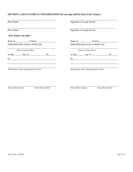 Form TL-107 Affidavit of Dismantling - Nevada, Page 3