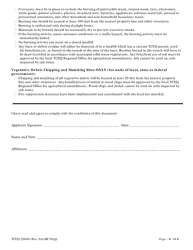 Form TCEQ-20660 Request for Approval of Temporary Debris Management Site for Debris Resulting From State or Federal Disaster - Texas, Page 4