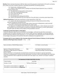 Application for Production Well Construction/Destruction - City and County of San Francisco, California, Page 2