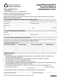 Form F120-212-000 Legal Representative Payment Method Authorization Form - Washington, Page 2