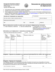 Document preview: Form F245-145-232 Travel Reimbursement Request - Washington (French)