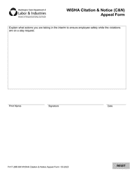 Form F417-298-000 Wisha Citation &amp; Notice (C&amp;n) Appeal Form - Washington, Page 3