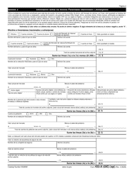 IRS Formulario 433-A (OIC) Informacion De Cobro Para Los Asalariados Y Trabajadores Por Cuenta Propia (Spanish), Page 2