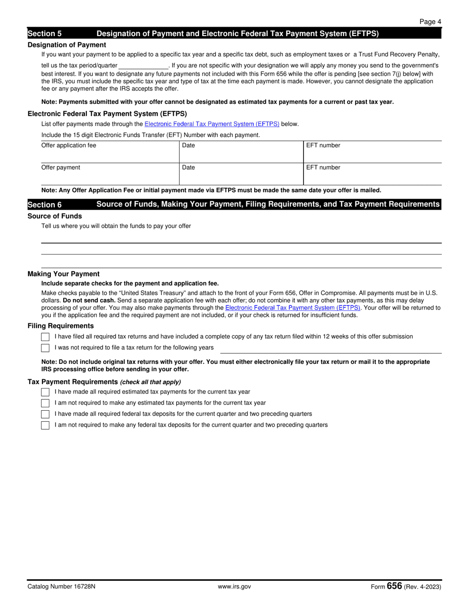 IRS Form 656 Offer in Compromise, Page 5