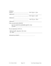 Form JC14:9 Case Transfer Summary Form - Nebraska, Page 2
