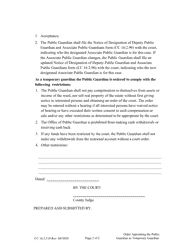 Form CC16:2.118 Order Appointing the Public Guardian as Temporary Guardian - Nebraska, Page 2