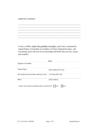 Form CC16:2.33 Annual Packet a - Guardianship Annual Reporting Forms - Nebraska, Page 9