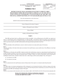 Document preview: Form N-17D-1 (SEC Form 1839) Report Filed by Small Business Investment Company (Sbic) Registered Under the Investment Companyact of 1940 and an Affiliated Bank, With Respect to Investments by the Sbic and the Bank, Submitted Pursuant to Paragraph (D)(3) of Rule 17d-1