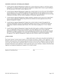 Appraisal Management Company Renewal - South Carolina, Page 2