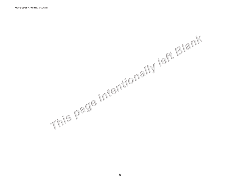 Form OCFS-LDSS-4700 Enrollment Form for Legally Exempt Group Child Care Program - New York, Page 8