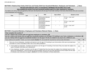 Form OCFS-LDSS-4699 Enrollment Form for Provider of Legally Exempt in-Home Child Care and Legally Exempt Family Child Care - New York, Page 6