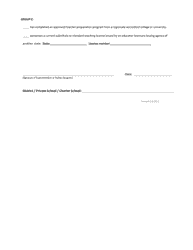 Superintendent&#039;s Verification for Initial Educational Assistant/Substitute Licensure - New Mexico, Page 2