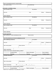 Form F242-017-211 Statement of Facts - Washington (Bosnian), Page 2