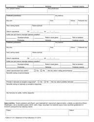 Form F242-017-211 Statement of Facts - Washington (Bosnian), Page 3