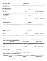 Form F242-017-211 Statement of Facts - Washington (Bosnian), Page 4