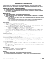 Form F242-052-283 Work Status Form - Washington (Oromo), Page 2