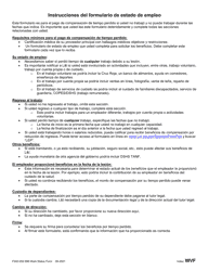 Formulario F242-052-999 Formulario De Estado De Empleo - Washington (Spanish), Page 2