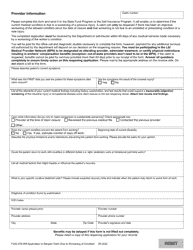 Form F242-079-909 Application to Reopen Claim Due to Worsening of Condition - Washington (English/Spanish), Page 2