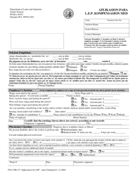 Document preview: Form F242-208-217 Application for L.e.p. Compensation Med - Washington (English/Chamorro)