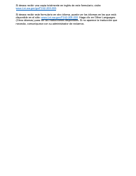 Form F242-208-909 Application for L.e.p. Compensation Med - Washington (English/Spanish), Page 2