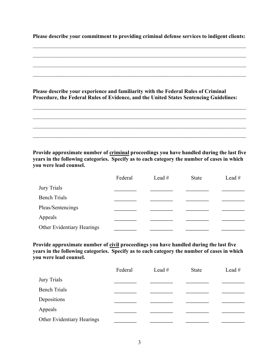 Cja Panel Application - Vermont, Page 3