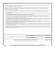 Form DS-7002 Training/Internship Placement Plan, Page 2