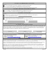 Form DS-4095 Subsistence Expense Allowance Application (Sea), Page 2