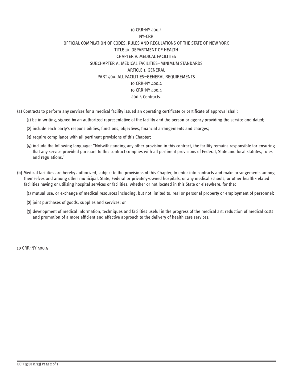 Form DOH-5788 Institutional Dispenser - Limited Medication Drop Box Request - New York, Page 2