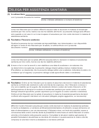 Form 1409 Health Care Proxy Designation Form - New York (Italian), Page 7
