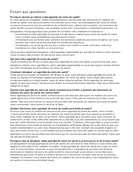 Form 1404 Health Care Proxy Designation Form - New York (French), Page 3