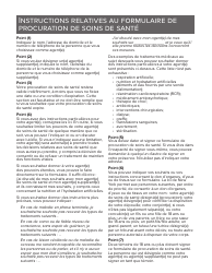 Form 1404 Health Care Proxy Designation Form - New York (French), Page 6