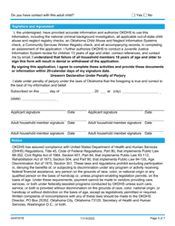 Form 04AF001E Resource Family Application - Oklahoma, Page 5