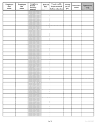 Form EMS10422 Sharedwork Additional Employee List Pages - Washington, Page 6