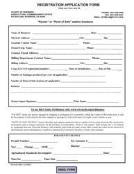 Document preview: Form 102 Registration Application Form - County of Riverside, California