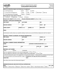 Form TC90-127 Scholarship Application - Kentucky, Page 2