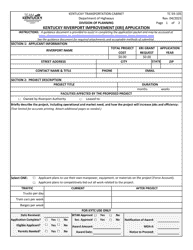Document preview: Form TC59-105 Kentucky Riverport Improvement (Kri) Application - Kentucky