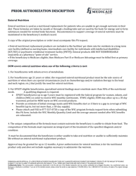 Prior Authorization Packet - Enteral Nutrition - Mississippi, Page 2