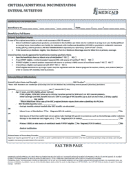 Prior Authorization Packet - Enteral Nutrition - Mississippi, Page 3