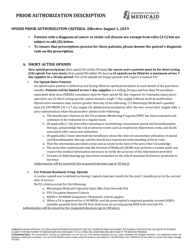 Prior Authorization Packet - Opioids - Mississippi, Page 2