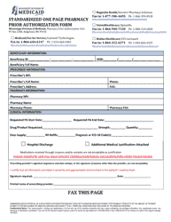 Document preview: Prior Authorization Packet - Opioids - Mississippi