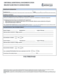 Prior Authorization Packet - Brand Name Multi-Source - Mississippi, Page 3