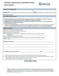 Prior Authorization Packet - Early Refill - Mississippi, Page 4